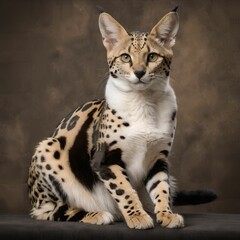 cat, simple background, AI Art
