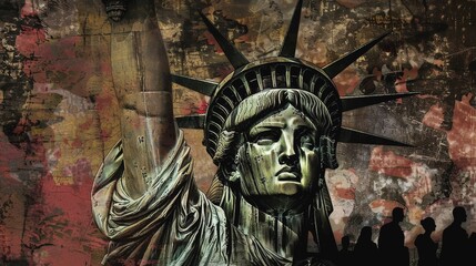 International Day of Democracy. statue of liberty