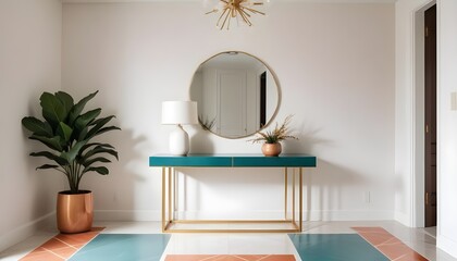 white and gold theme modern interior design