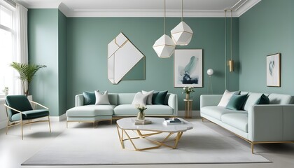 white and gold theme modern interior design