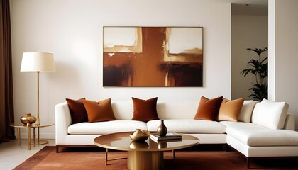 white and gold theme modern interior design