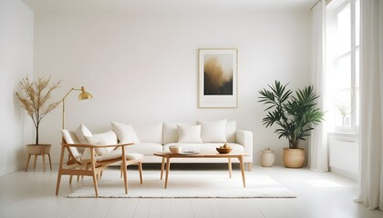 white and gold theme modern interior