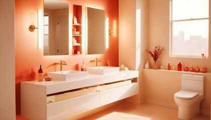 white and gold theme modern interior design