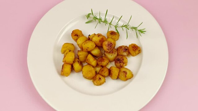 tas de saint-jacques cuisin&eacute;s au safran dans une assiette	
