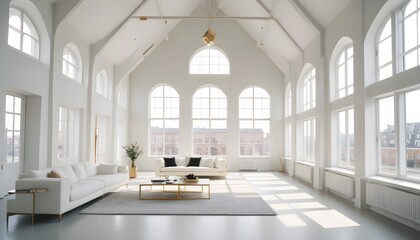 white and gold theme modern interior design