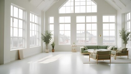 white and gold theme modern interior design