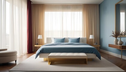 white and gold theme modern interior