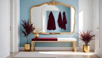 white and gold theme modern interior design
