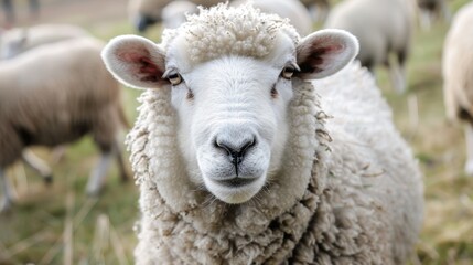 Fototapeta premium Rural Farm Animal Portrait Generative AI