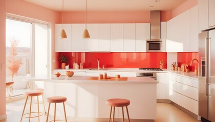 white and gold theme modern interior design