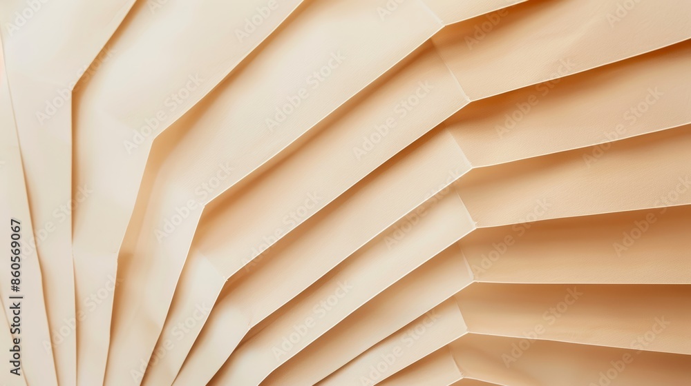 Aufkleber soothing background with diagonal paper folds for calming designs generative ai