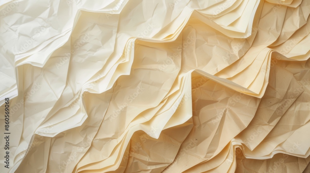 Aufkleber soothing background with diagonal paper folds for calming designs generative ai