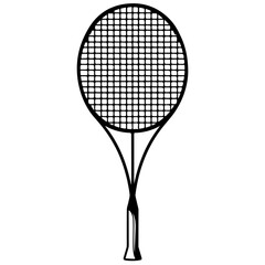 Badminton Racket Vector Logo