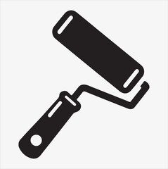 Paint roller icon vector illustration on a White Background