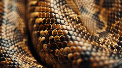 Obraz premium Vibrant Snake Skin Pattern for Nature Inspired Designs Generative AI