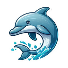 Obraz premium Dolphin Sticker