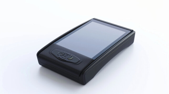 Contactless card reader tester for verifying NFC functionality isolated on white background