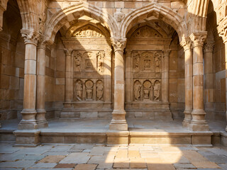 Obraz premium entrance to the cathedral of st John the Baptist
