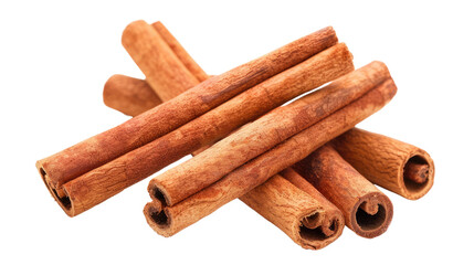 cinnamon sticks on a transparent background