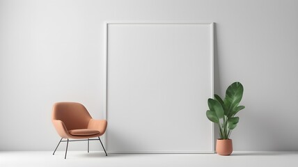 Frame mockup, ISO A paper size, Living room wall poster mockup, Interior mockup with house background, living room, Scandinavian style, 3D render, 3D illustration
