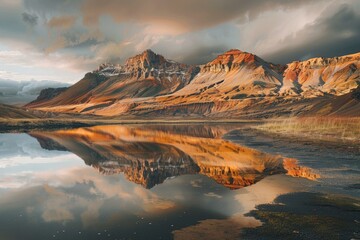 Majestic Mountain Reflection in Still Water