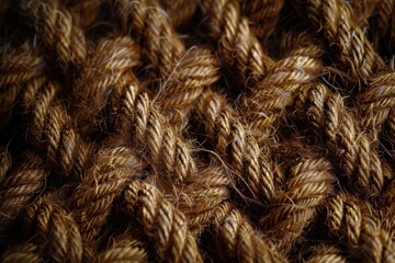 Fototapeta premium Macro shot of twine pattern texture