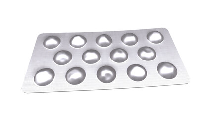 Pills in Blister Packs - 3d model render
