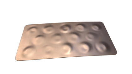 Pills in Blister Packs - 3d model render