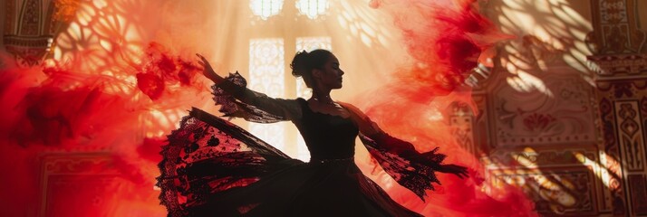 The Flamenco Festival in Seville. holidays in Spain. The girl in Spanish traditional attire. A...