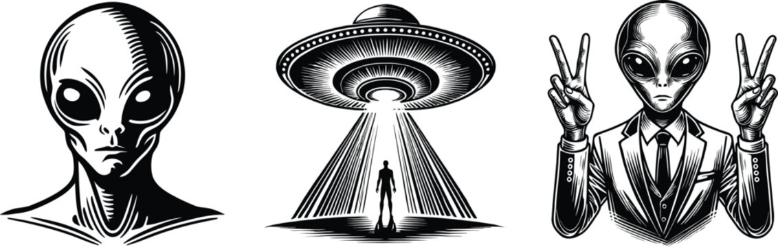 "Alien Silhouette" Images – Browse 352 Stock Photos, Vectors, and Video ...