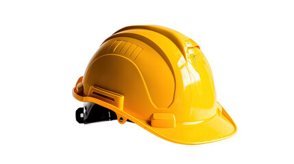 Fototapeta premium Protective construction helmet on a transparent background