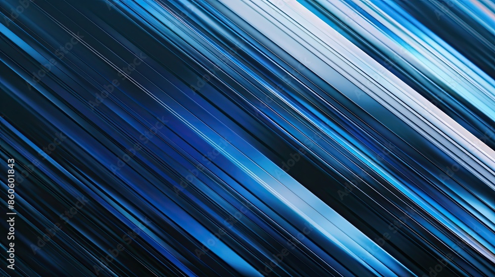 Poster diagonal lines in blue and dark shades, dynamic abstract pattern. modern minimalist design. blue bac