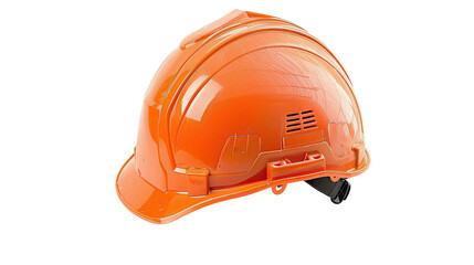 Fototapeta premium Protective construction helmet on a transparent background