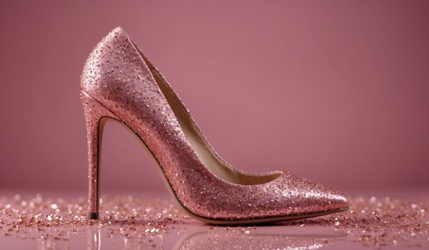 Pink high heels deals