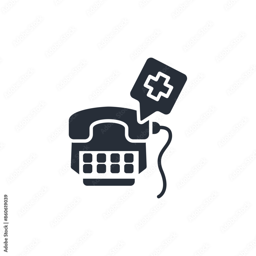 Poster call icon. vector.editable stroke.linear style sign for use web design,logo.symbol illustration.
