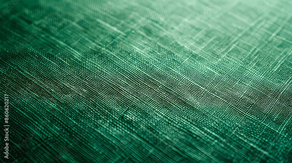 Poster green fabric texture. close-up of green fabric texture with detailed weave pattern, ideal for backgr