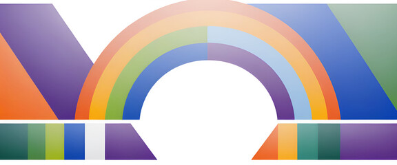 Fototapeta premium illustrazione con elementi geometrici a tema minimalista astratto contemporaneo