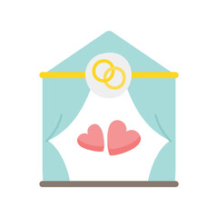 Wedding arch in cute style