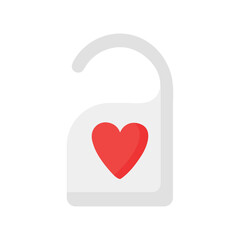 Cute love lock. Element for greeting cards, posters, stickers and seasonal design.