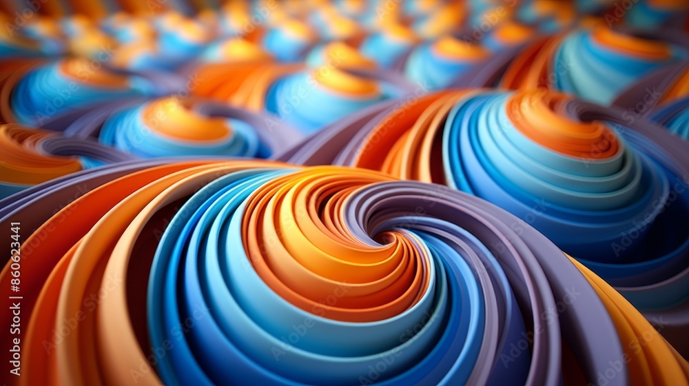 Poster balanced color diffusion in abstract art with fine grain for harmonious visual appeal