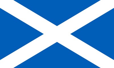 Flag of Scotland. Scottish flag illustration
