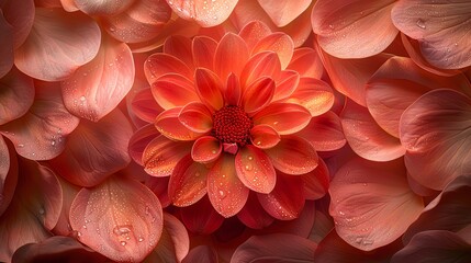 Flower Mandala Detailed flower petals arranged in a mandala pattern, with ample space around for adding peaceful and spiritual quotes