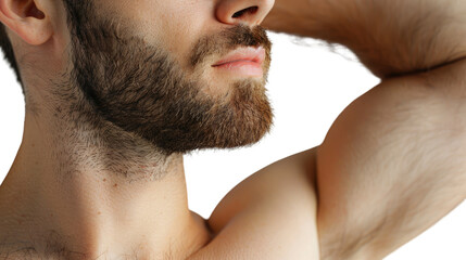 Fototapeta premium Male armpit on a transparent background