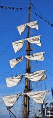 Mast eines Selgelschiffes