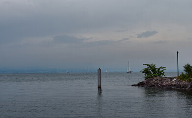 Harbor exit in Kressbronn on Lake Constance