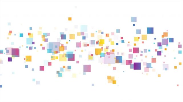 Colorful small squares geometric tech abstract background. Seamless looping minimal motion design. Video animation Ultra HD 4K 3840x2160