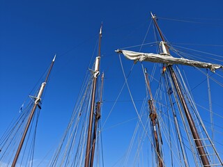 Fototapeta premium Tagelage eines Segelschifft