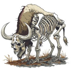 Obraz premium Bison skeleton 