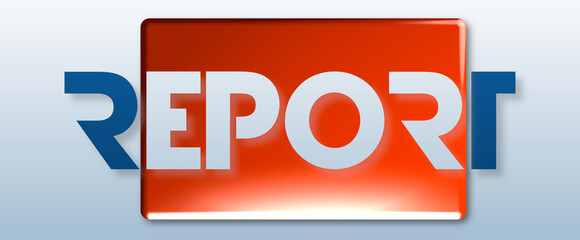 Parola REPORT  con sfondo colorato gradiente