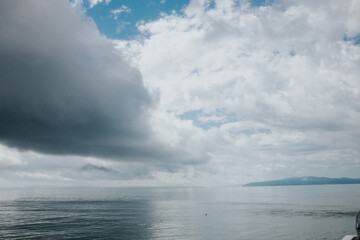 clouds over the sea